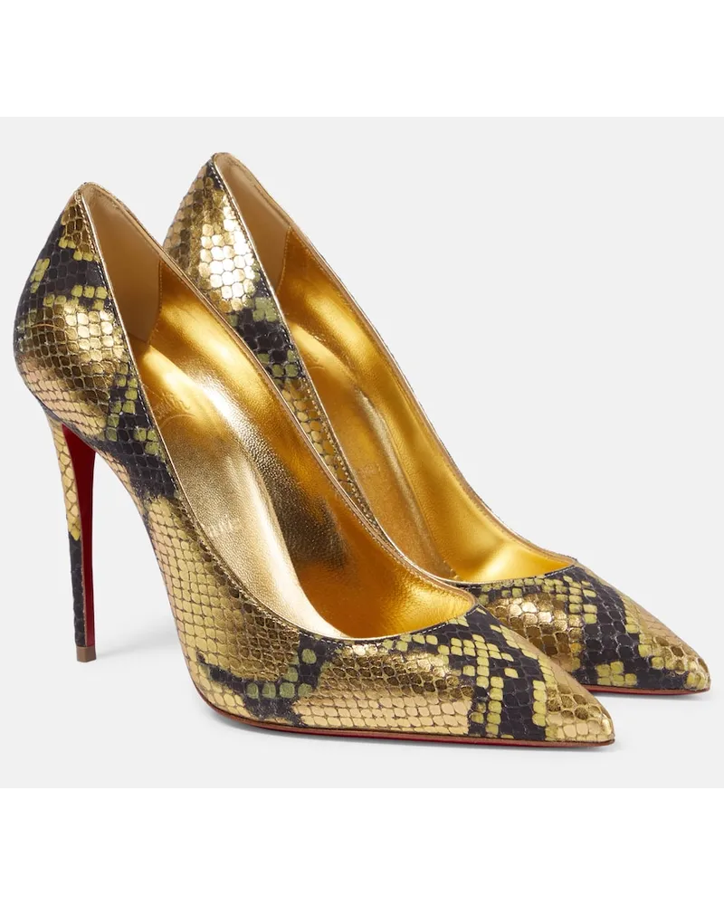 Christian Louboutin Pumps Kate 100 in pelle con stampato Multicolore