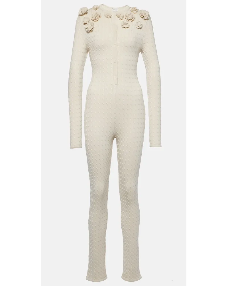 Magda Butrym Jumpsuit in seta Bianco
