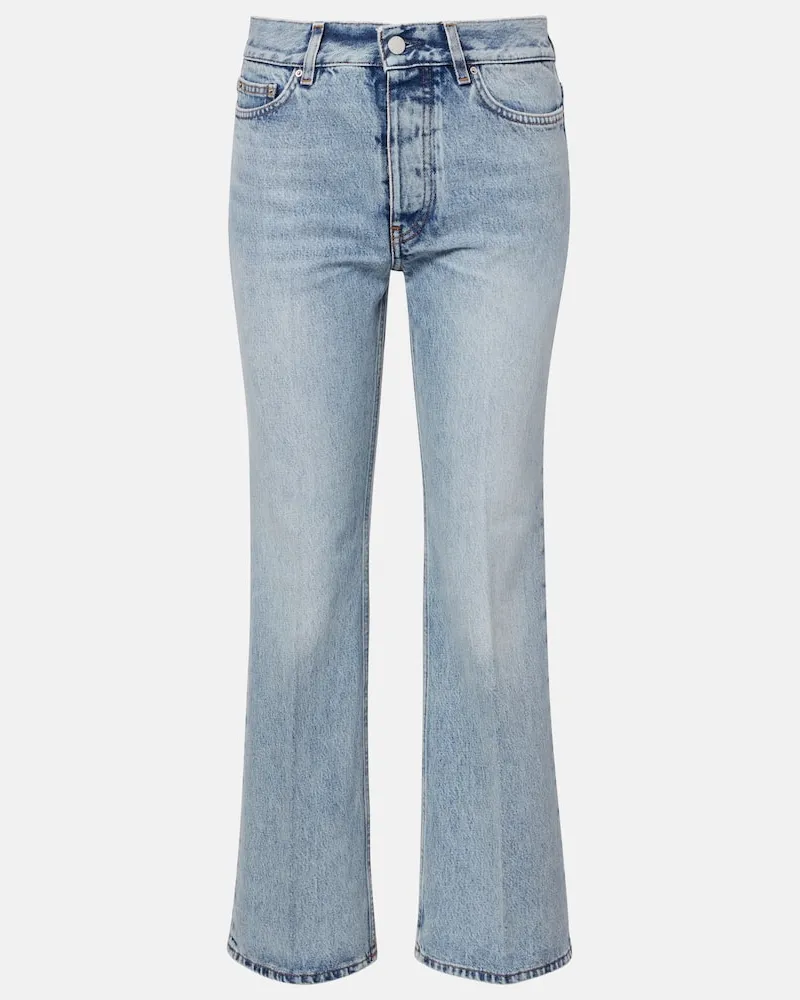 Totême Jeans cropped flared Kick Blu