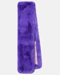 Acne Studios Sciarpa in pelliccia sintetica Viola