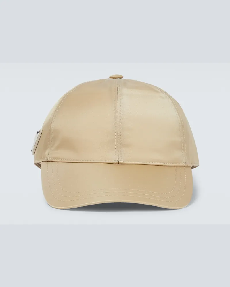 Prada Cappello da baseball in Re-Nylon Beige