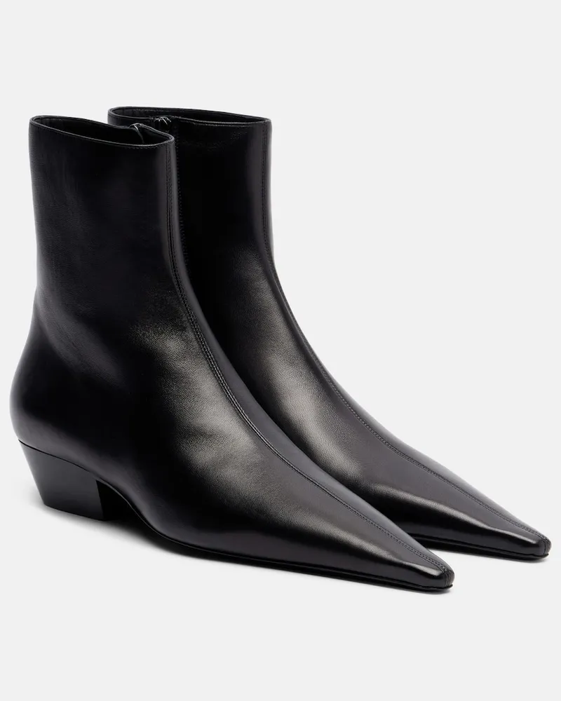 Saint Laurent Stivaletti Jill in pelle Nero