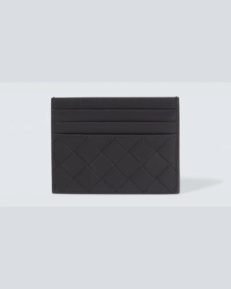 Bottega Veneta Portacarte in pelle Intrecciato Nero