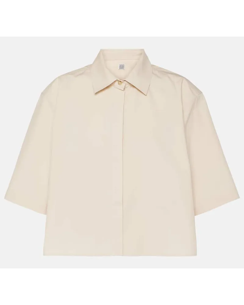 Totême Camicia in cotone a righe Grigio