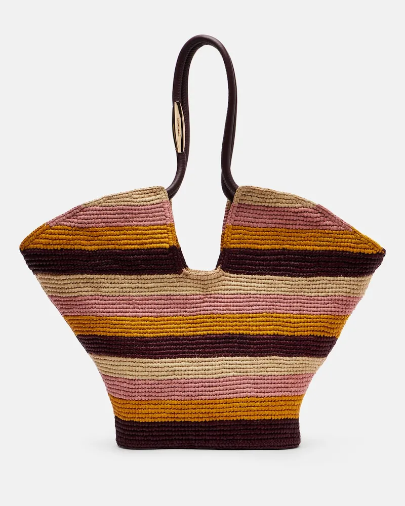 Zimmermann Borsa Goldentime Large in rafia Multicolore