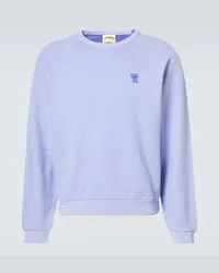 Acne Studios Felpa in jersey di misto cotone Blu