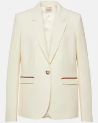 TOD'S Blazer in lana vergine Bianco