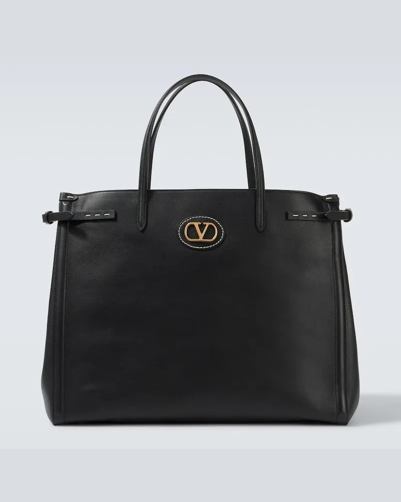 Valentino Garavani Borsa a spalla VLogo in pelle Nero
