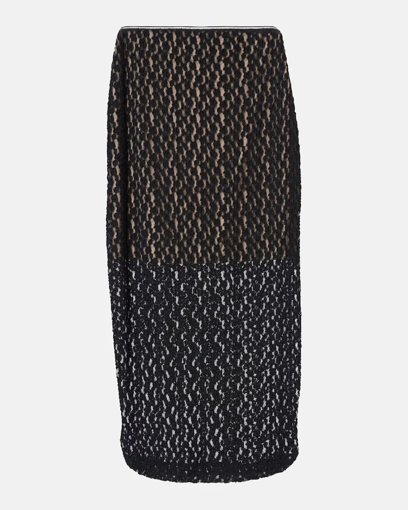 Vince Gonna midi in pizzo Nero