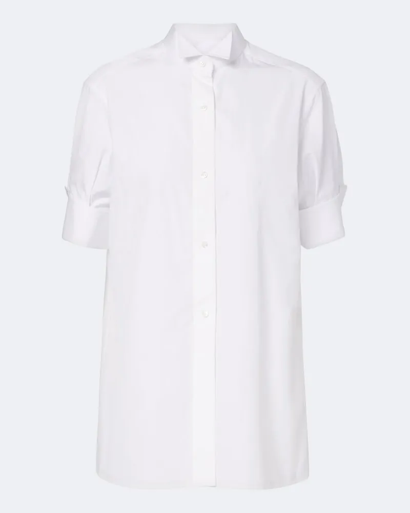 Maison Margiela Camicia in popeline di cotone Bianco