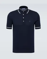 Vilebrequin Polo Pezou in cotone Blu