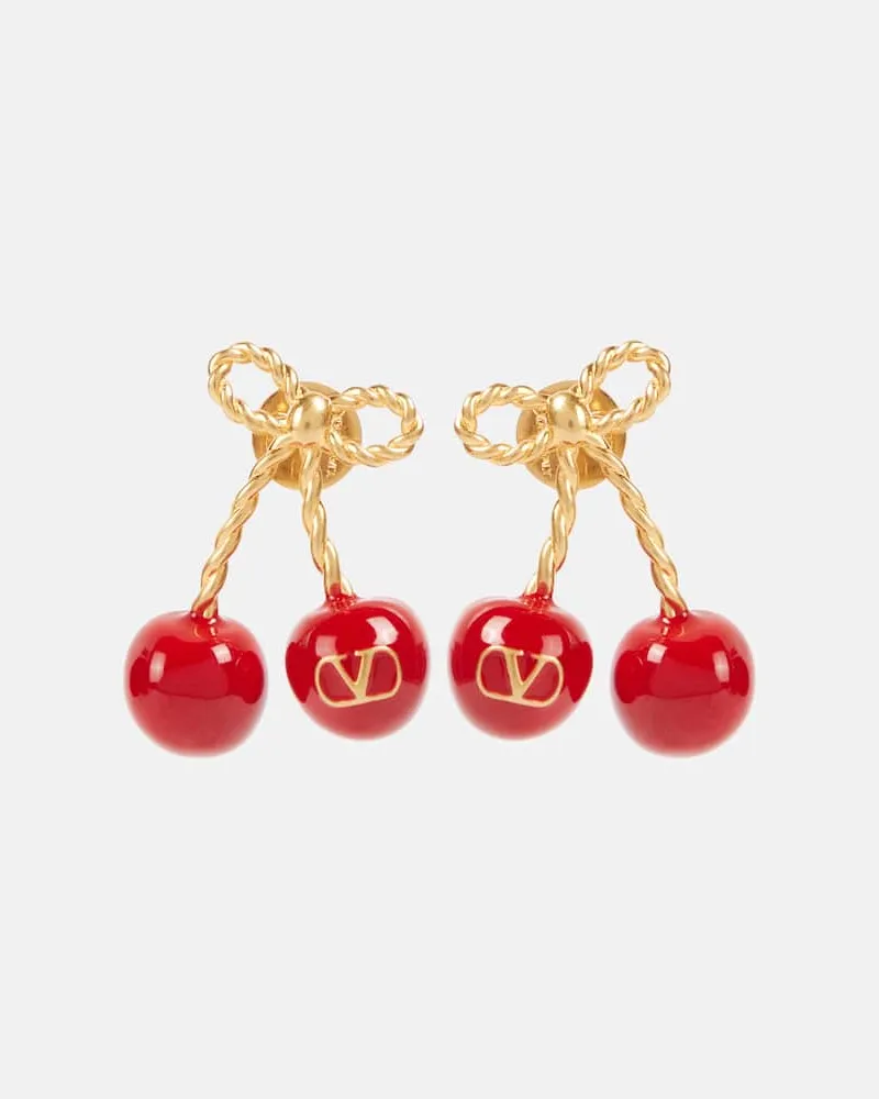 Valentino Garavani Orecchini Chez Valentino Cherryfic Rosso