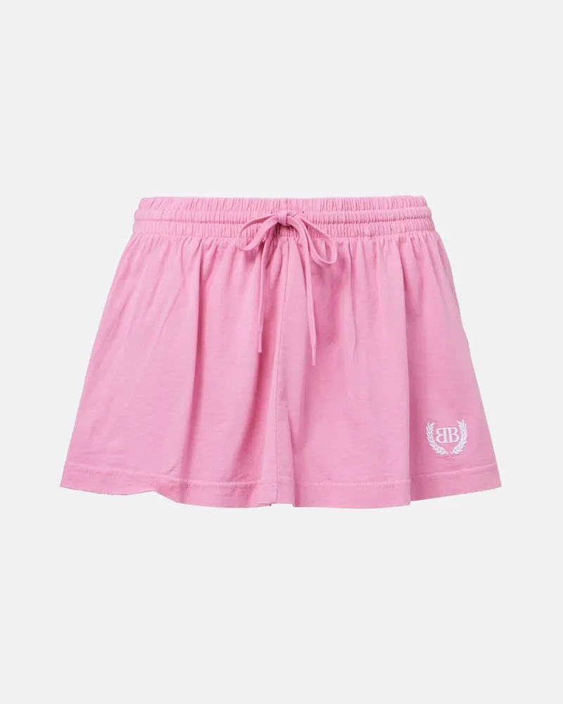 Balenciaga Minigonna Laurel in jersey di cotone Rosa