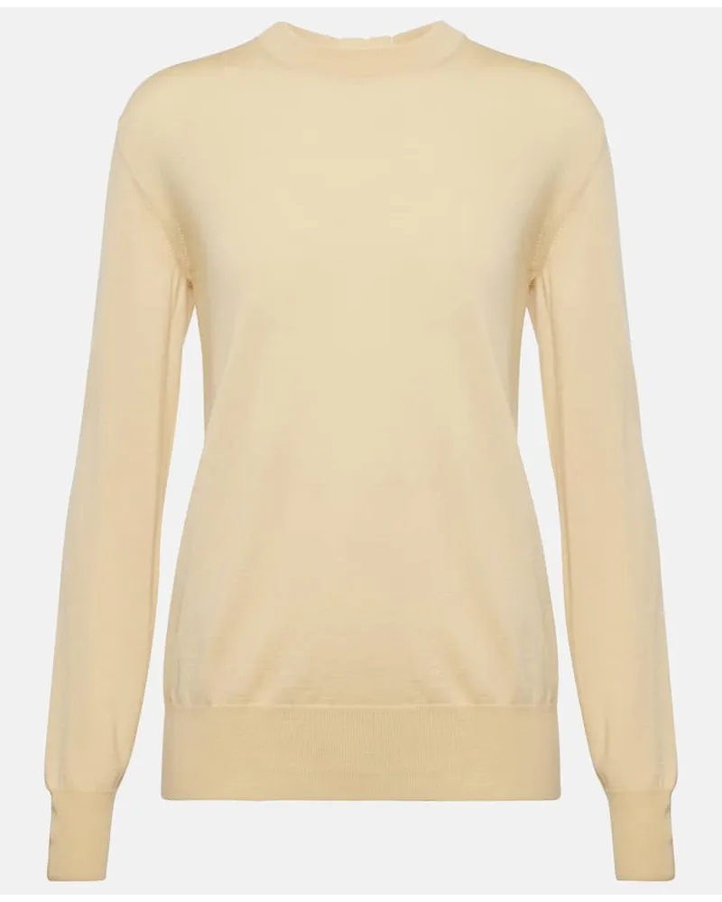 Jil Sander Pullover in lana Beige