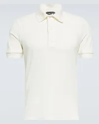 Tom Ford Polo in misto cotone Bianco