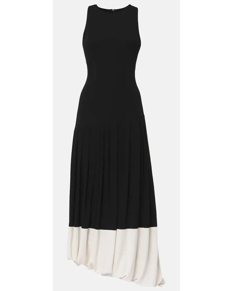 Victoria Beckham Abito midi in jersey Nero
