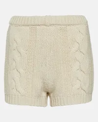 Magda Butrym Shorts in cashmere a trecce Neutro