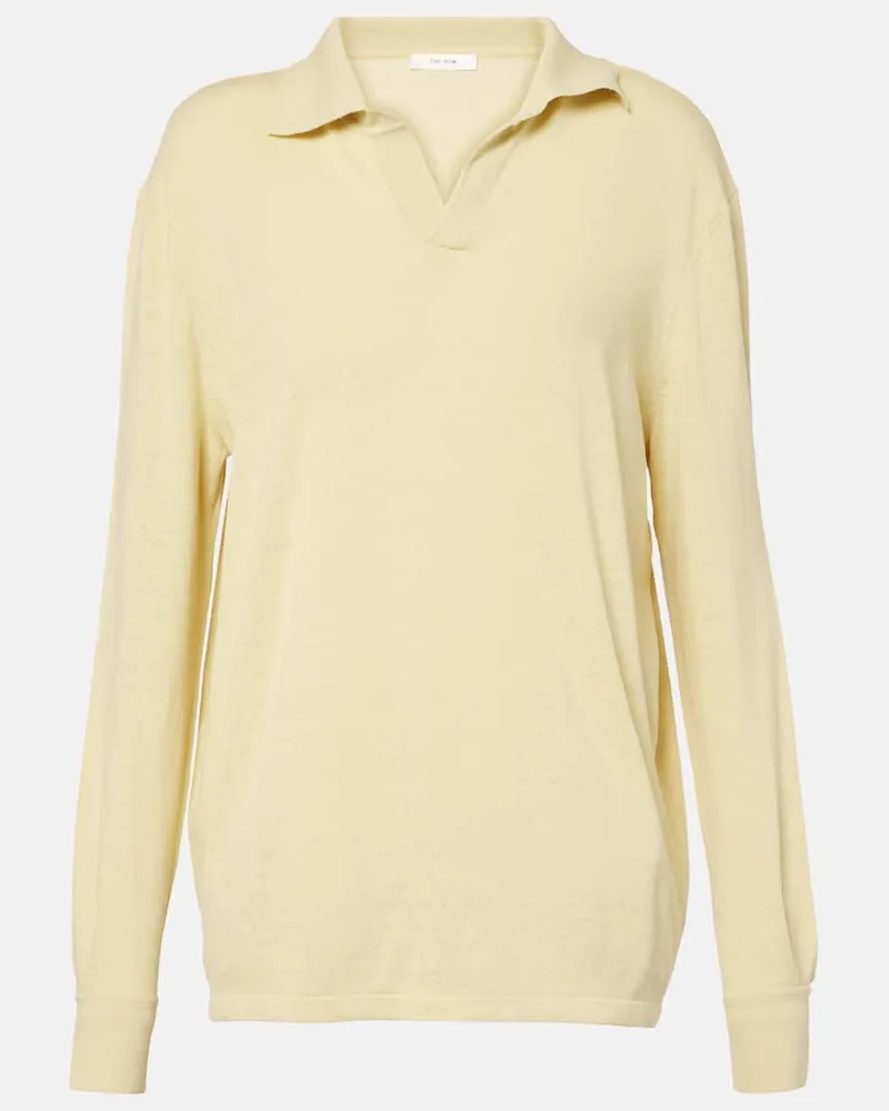 The Row Polo Jovani in seta Giallo