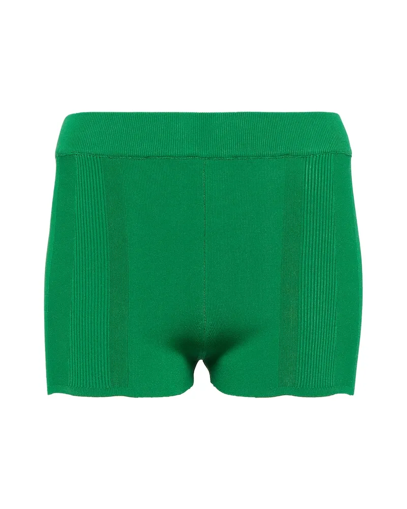Jacquemus Shorts Basgia in maglia Verde