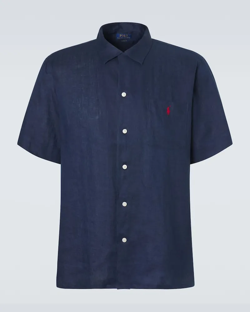 Ralph Lauren Camicia in lino Blu