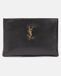 Saint Laurent Pochette Calypso Small in pelle Nero