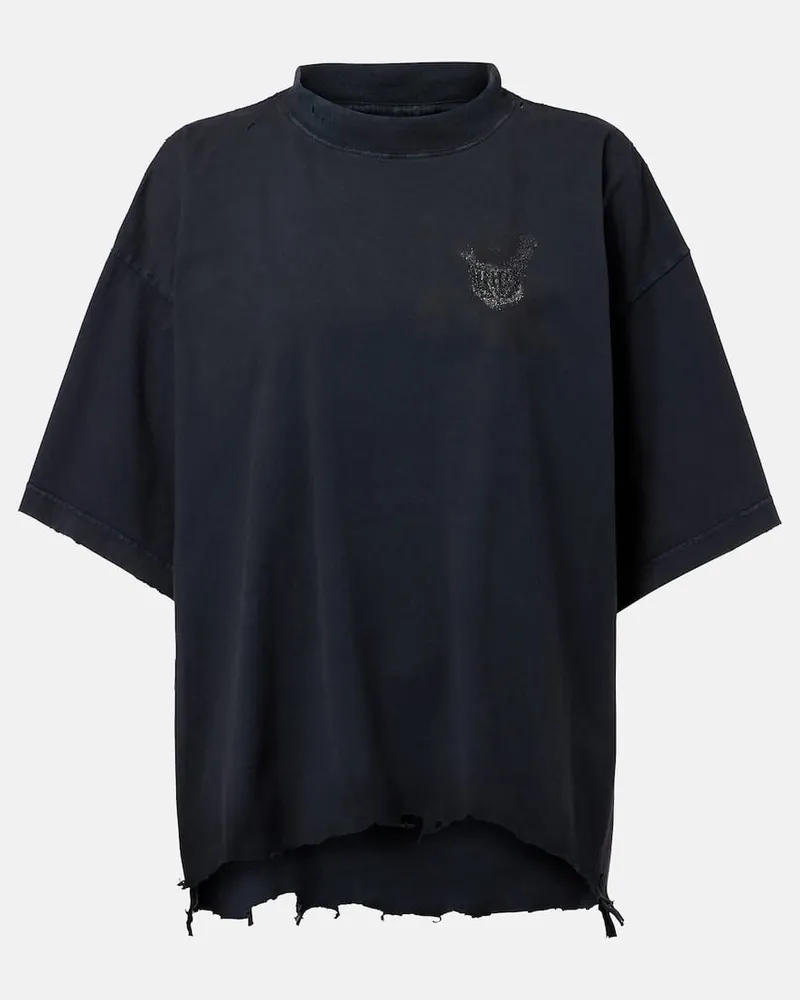 Balenciaga T-shirt Nail Polish di Balenciaga in cotone Nero