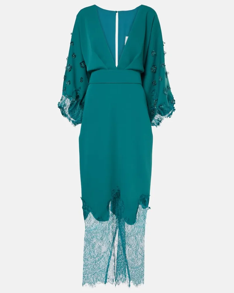 COSTARELLOS Abito midi con pizzo Blu