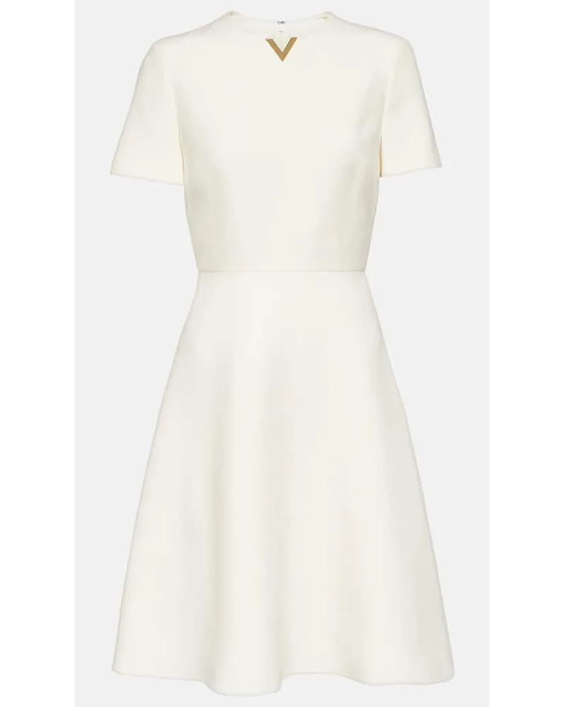 Valentino Garavani Miniabito in lana e seta Bianco