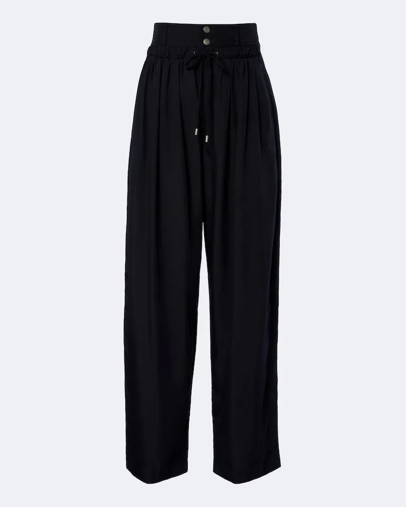 Isabel Marant Pantaloni Inaya a gamba larga Nero