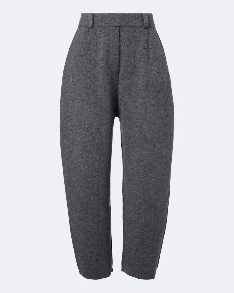 Lisa Yang Pantaloni barrel Wrenda in cashmere Grigio