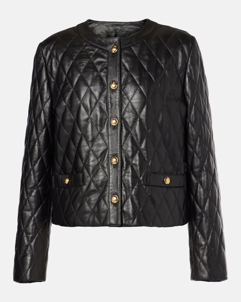 Nili Lotan Giacca Amy in pelle Nero