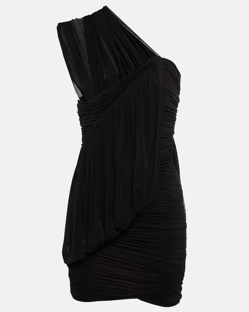 Rick Owens Miniabito monospalla Edfu Nero