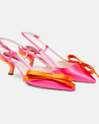 Roger Vivier Pumps slingback Virgule in raso Arancione