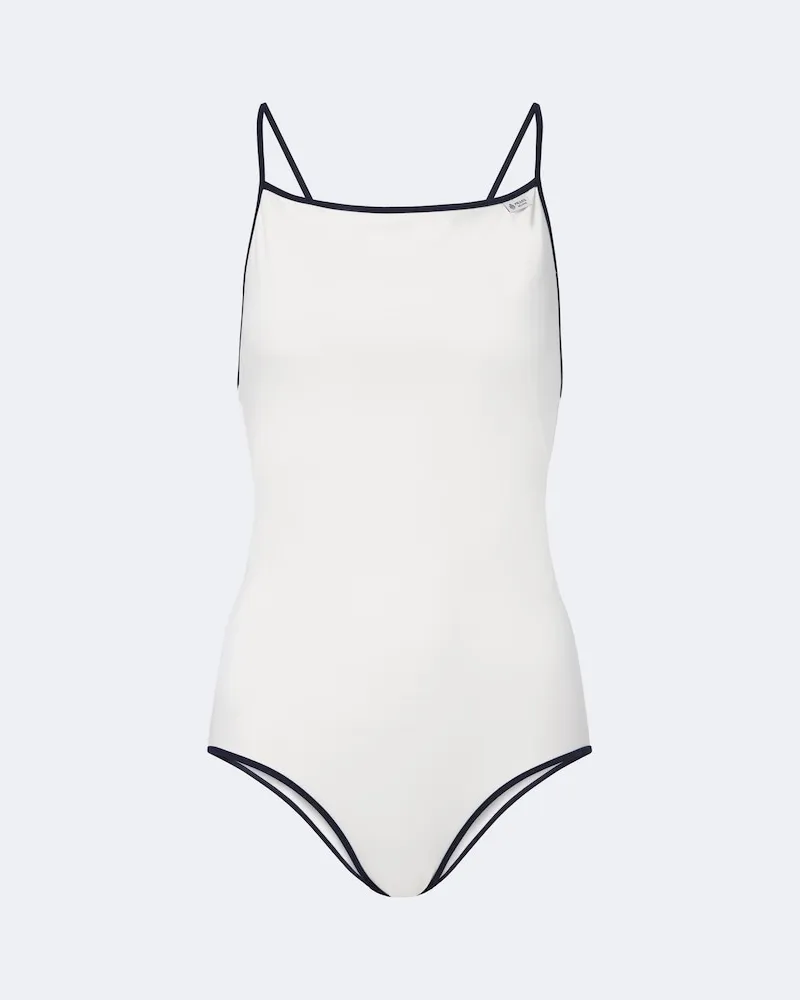 Prada Costume intero in jersey Bianco