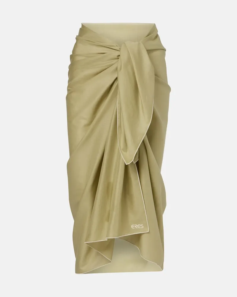 Eres Copricostume Cabine in voile di cotone Verde
