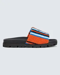 Prada Sandali Furry Multicolore