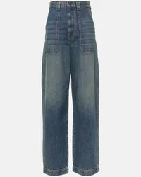 KHAITE Jeans regular Hewitt a vita alta Blu