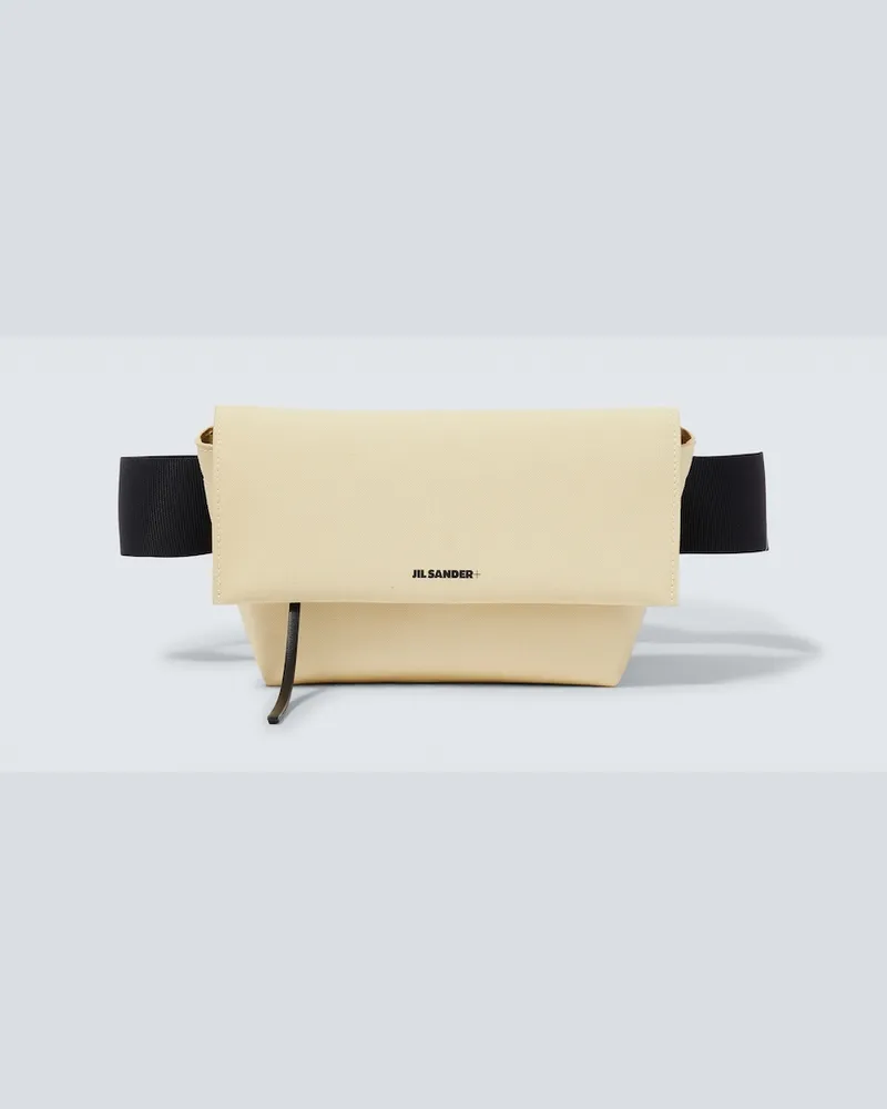 Jil Sander Marsupio in canvas con pelle Bianco