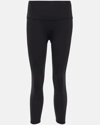 alo Leggings cropped Airbrush Nero