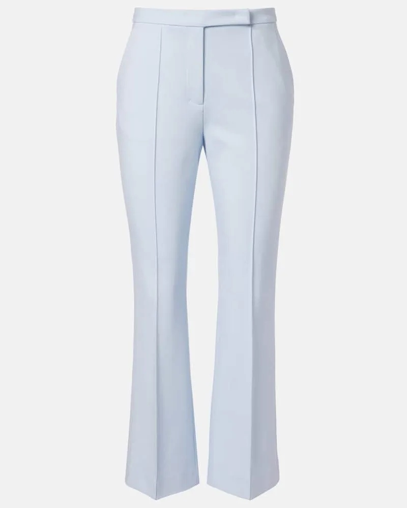 Dorothee Schumacher Pantaloni flared cropped Emotional Essence Blu