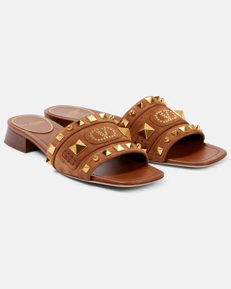 Valentino Garavani Sandali Plaster Caster in suede Marrone