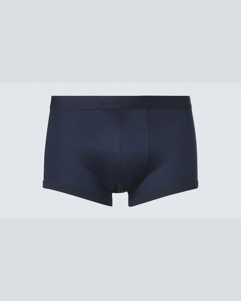 Zimmerli Boxer in jersey di cotone Blu