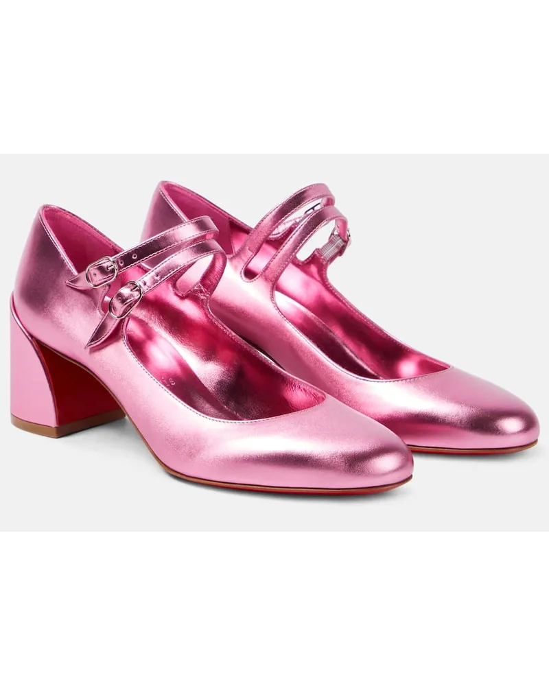 Christian Louboutin Pumps Mary Jane Miss Jane in pelle Rosa