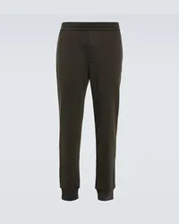 The Row Pantaloni Edgar in cotone Marrone