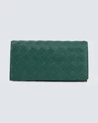 Bottega Veneta Portafoglio in pelle Intrecciato Verde