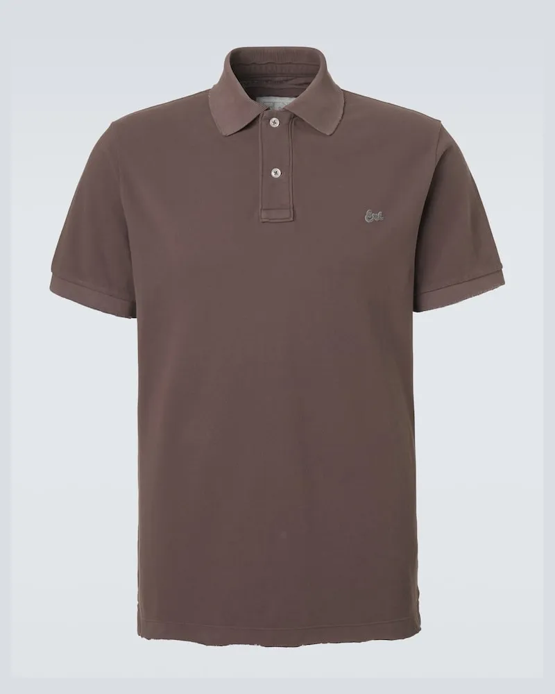 ERL Polo in cotone Marrone