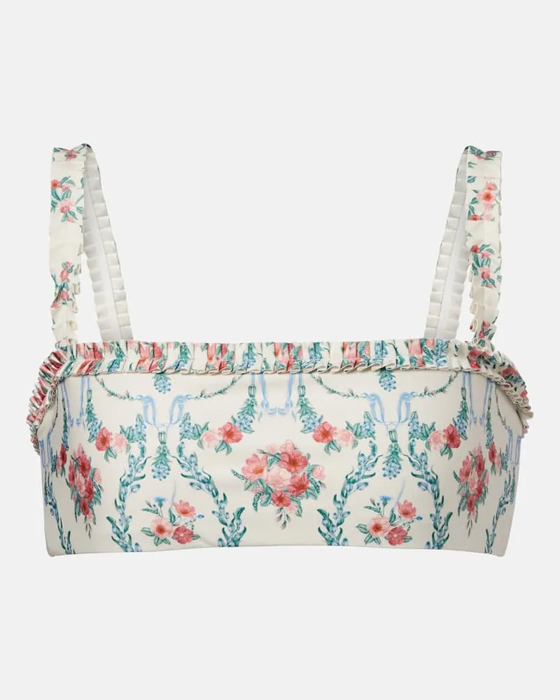 AGUA BENDITA Top bikini Olmo Mosqueta con stampa Multicolore