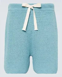 COMMAS Shorts in cotone traforato Blu