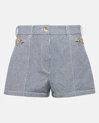 Patou Shorts di jeans a vita alta Blu