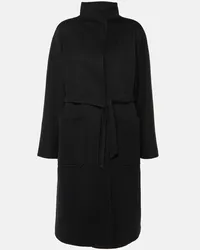 Max Mara Cappotto a portafoglio in cashmere Nero